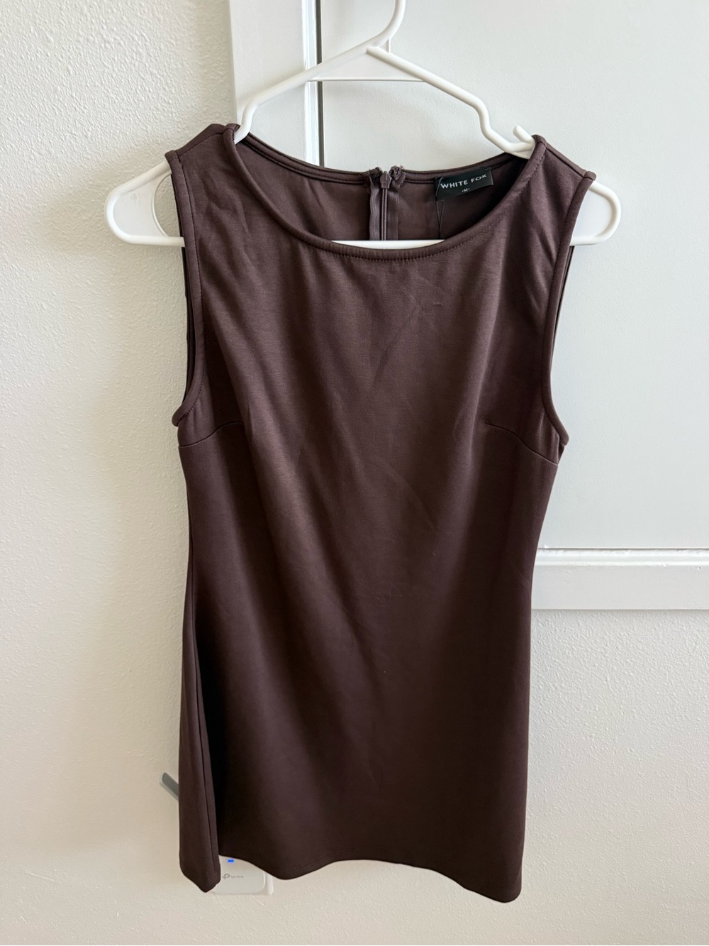 White Fox Brown mini dress